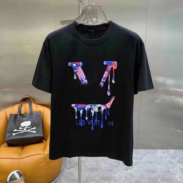 

2023designer t-shirt summer designer t shirt casual man womens tees with letters print short sleeves sell luxury hip hop clothes paris m-4xl, White;black