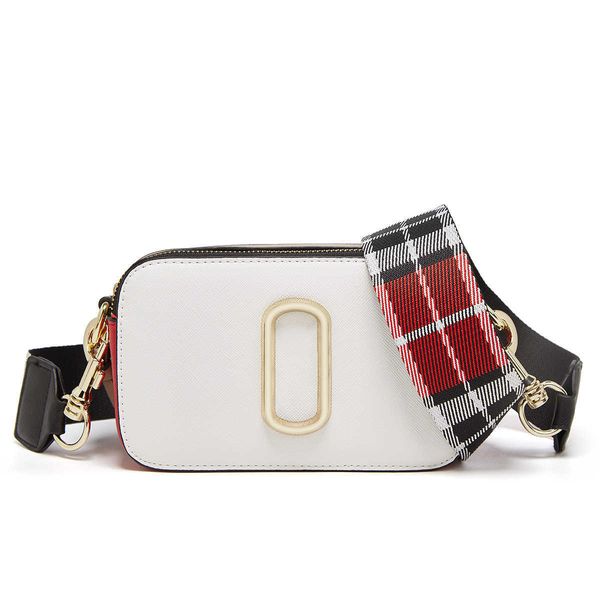 

new m camera bag j cross pattern contrast color wide shoulder belt women's bag cross messenger small square bag fashion women's ba
