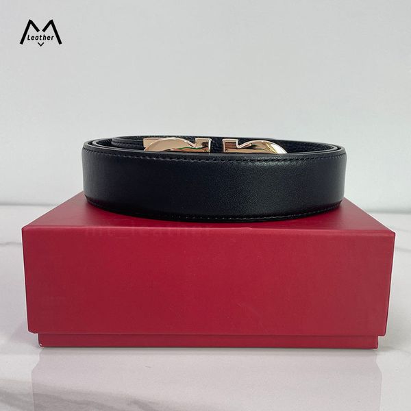 

designer belt for man classic double letters waist big buckle leather width 3.5cm 90-125cm fashion smooth buckle belts, Black;brown