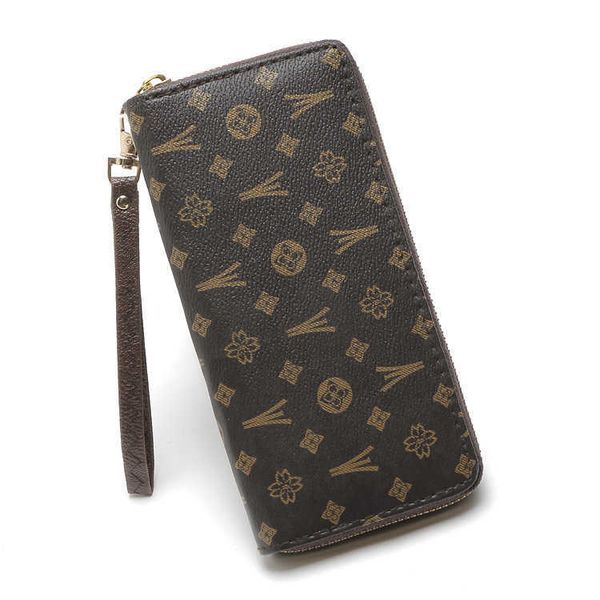 

lao hua dan la women's wallet long handheld bag card bag ins zero wallet handbag