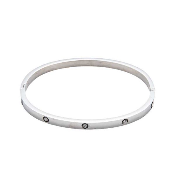 

designer new fashion stainless steel carti diamond bracelet titanium ten lovers with logo, Black