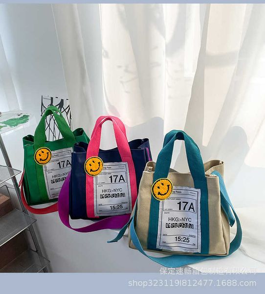

south korea east gate new cute canvas one shoulder slant cross portable casual candy color canvas women's bag mommy bag