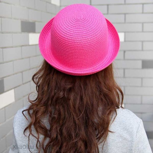 

wide brim hats 2023 new parent child summer beach hat sun hats straw sombreros de sol for women kids panama girls chapeau paille boy cap cap, Blue;gray