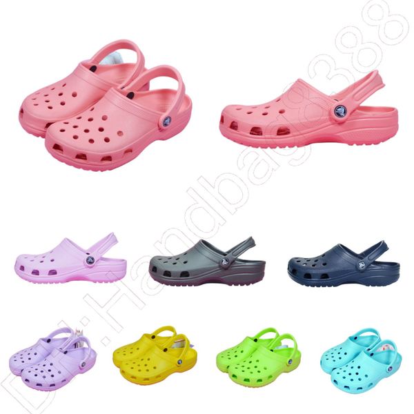 

sandals eva classics crocclog crocodile shoes lightweight comfortable high-quality women men children summer slides designers sandalias muje, Black