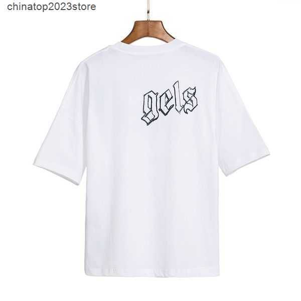

summer palm angles designer mens t-shirts palms printed high street loose short sleeve t-shirt womens angel casual fashion clothing tshirt b, White;black
