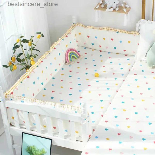 

pure cotton child anti-collision bed surround removable washable baby bedding kit all season universal stitching bed surround l230522