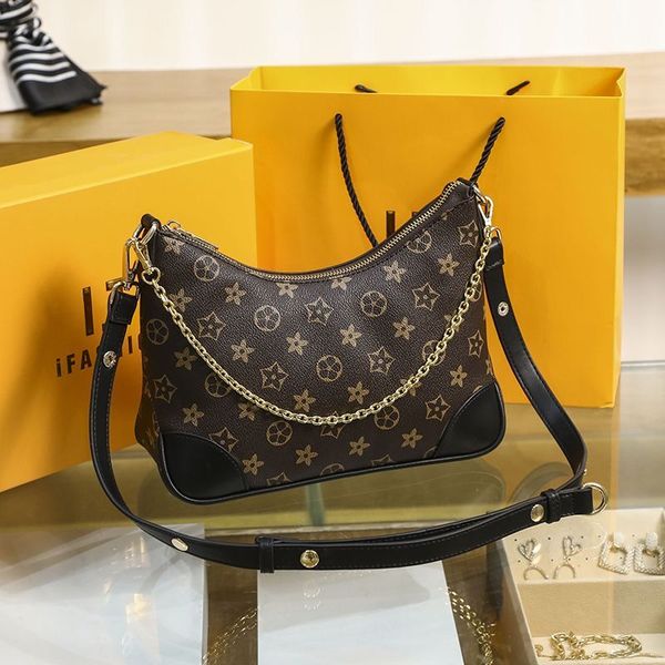 

luxurys designer bag fashion leather old flower croissant classic pattern fashion trend bag crossbody bag shoulder bag