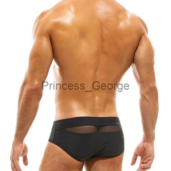 

men's swimwear mens bikini swimwear mesh hollow out swimsuit drawstring low waist swim briefs transparent surfing shorts beachwear x062