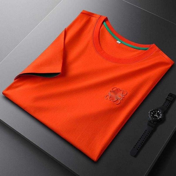 

summer silk t shirt mens sweatshirt loe designer tshirt 3d printed short sleeve tshirt men crew neck pullover shirts fashion loose tee, White;black