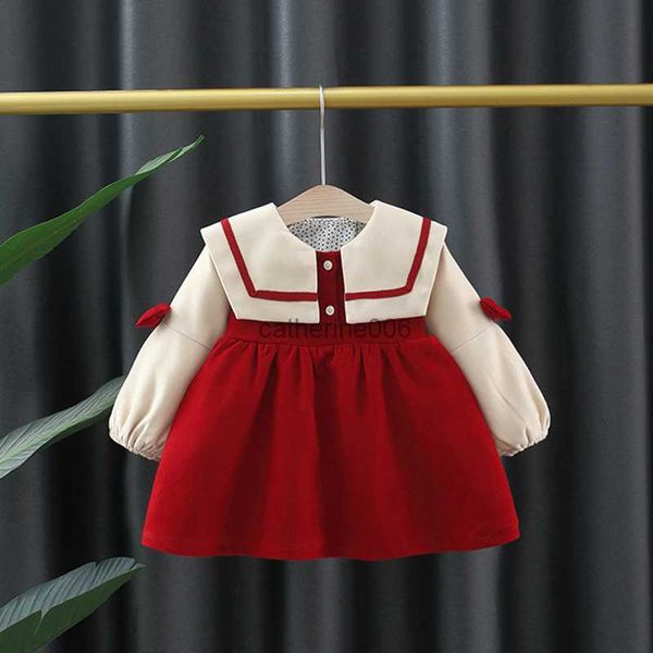 

spring fall 1 year baby's birthday girl's clothes dress for newborn baby girl clothing outside wear waist princess dresses dress l, White