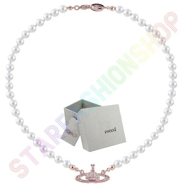 

2023 necklaces bracelet pin saturn stud earrings pendant necklace diamond copper 18k gold plated designer jewelry clavicle mother of pearl c, Silver