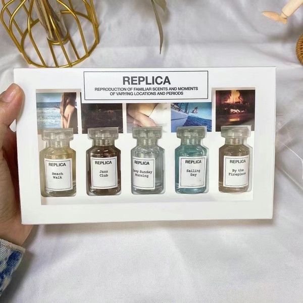 

wholesale martin perfume 5pcs*7ml gift box set beach walk jazz club lazy sunday morning saling day by the fireplace fragrance set fast deliv
