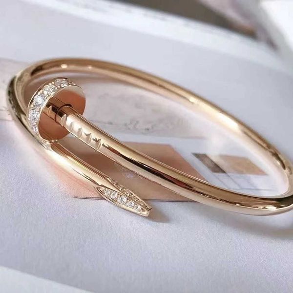 

designer card nail bracelet for men and women trendy ins does not fade fashionable trend ancient style simple elegant with logo, Black