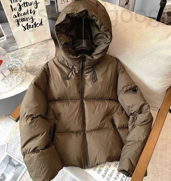 

women's jackets designer classic brand women jackets short hooded down coats parkas fashion inverted triangle mens winter warm parker, Black;brown
