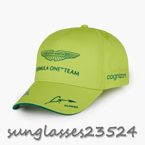 

ball caps 2023 fashion alonso f1 aston martin team baseball cap cotton hat adjustable hat sun hat light green, Blue;gray