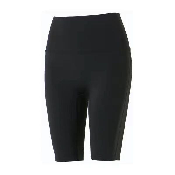 

yoga outfit pure color lulu women sports shorts woman sport tights gym workout clothing running traceless nude elastic force pants shorts fi