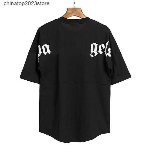 

summer palm angles designer mens t-shirts palms printed high street loose short sleeve t-shirt womens angel casual fashion clothing tshirt b, White;black