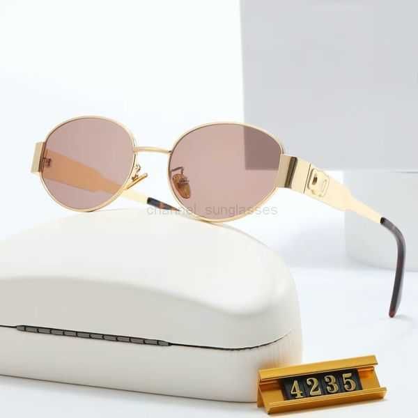 

2023 fashion luxury designer sunglasses for women's men glasses same sunglasses as lisa triomphe beach street p small sunnies metal ful, White;black