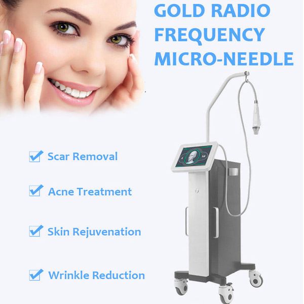 

fractional gold rf microneedle skin therapy beauty instrument anti-aging face lift shrink pores repair skin body care machine