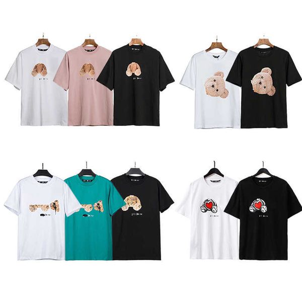 

t-shirt luxury tees print palms t shirts mens womens angles short sleeve casual crew neck clothing clothes4kis, White;black