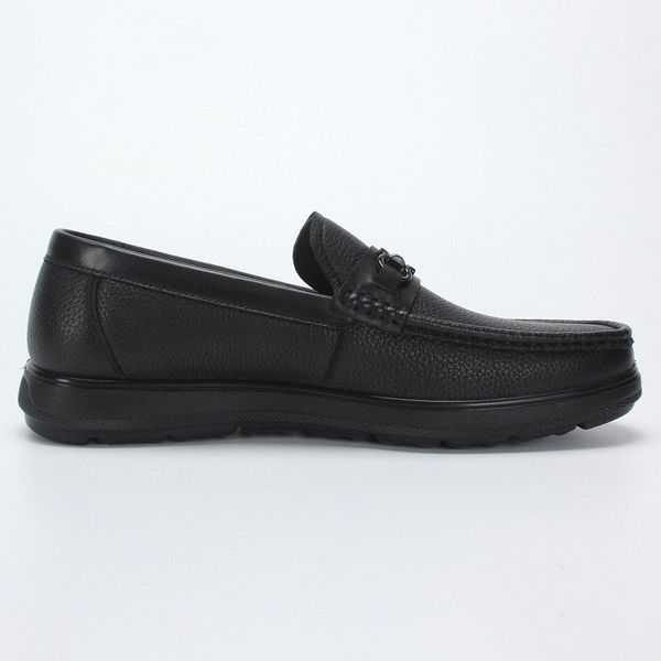 

2023 new one step driving shoes sheepskin english style men's shoes bean shoes men's spring shoes lazy shoes, Black