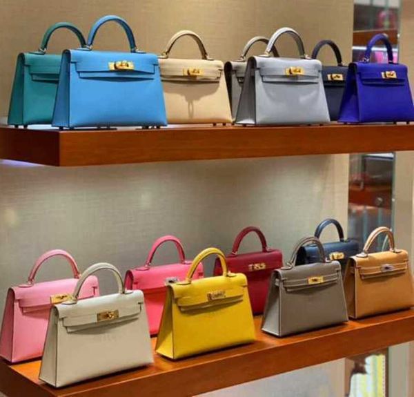 

evening bags 9a quality designer mini kellies bag genuine leather 20cm luxury ladies tote classic woman fashion shoulder handle clutch purse