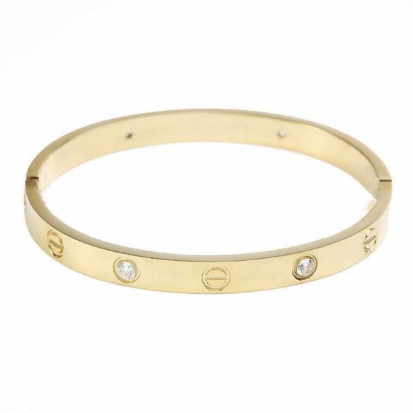 

new high sense bracelet with diamond titanium steel color fast new rose gold lovers clasp valentine's day gift for men and women with l, Black