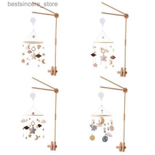 

crib bracket baby rattle stars bed bell 0-12 months wooden mobile newborn music box bed bell crib holder bracket infant toys l230522