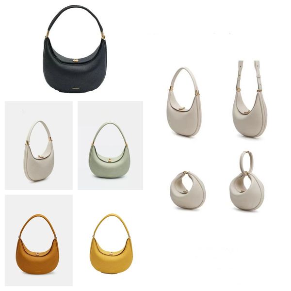 

bag songmont luna half bag luxury shoulder designer underarm hobo moon leather purse clutch bags handbag crossbody