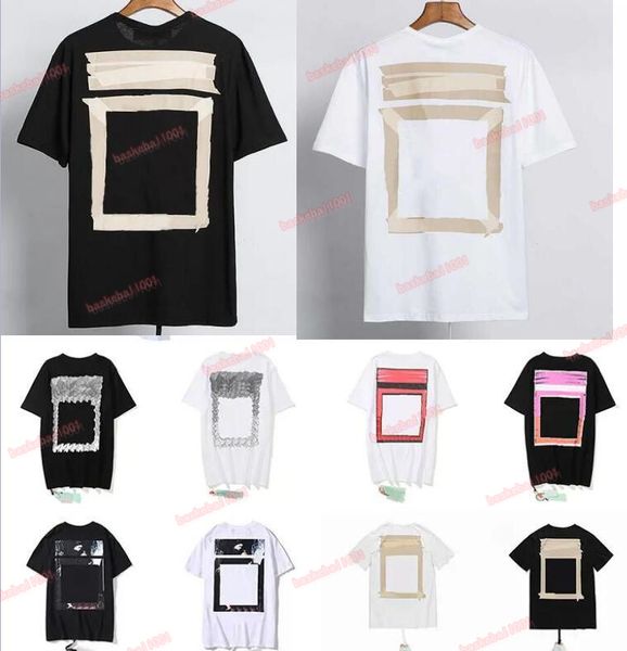 

summer shirt mens womens designersoff t-shirts loose man casual luxurys clothing streetwear shorts sleeve tshirts sizes-xl offs white #31, White;black