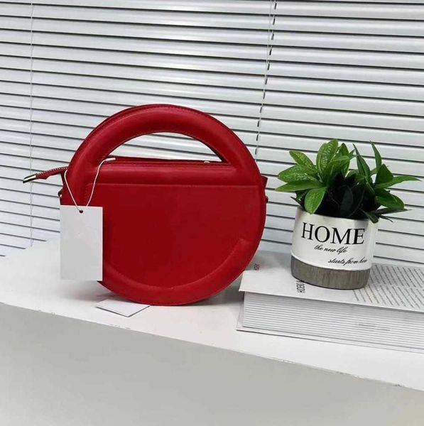 

telfars bags designer telfars shoulder handbag stylish new women's leather handheld classic monochrome round portable women's bag