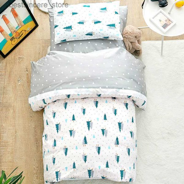 

cotton crib bed linen kit cartoon baby bedding set includes pillowcase bed sheet duvet cover without filler