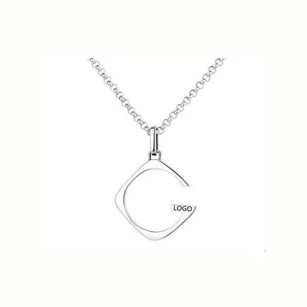 

2023 gujia s925 sterling silver necklace single g men's and women's valentine's day gift high grade light luxury jewelry