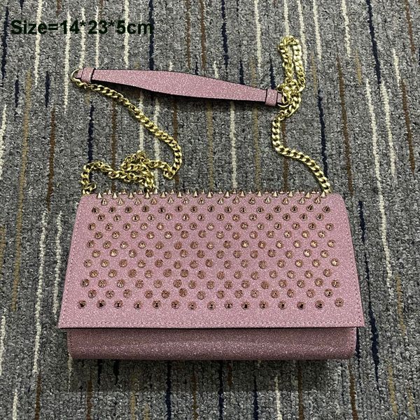 

fashion women rivet evening bag personalityhead embossed holding envelope shoulder bags street trend head genuine leather purse red color in