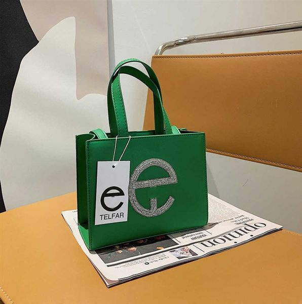 

designer telfars diamond shoulder bags mini tote luxury crossbody women shopping bag handbags fashion pink black purse satchels premium touc