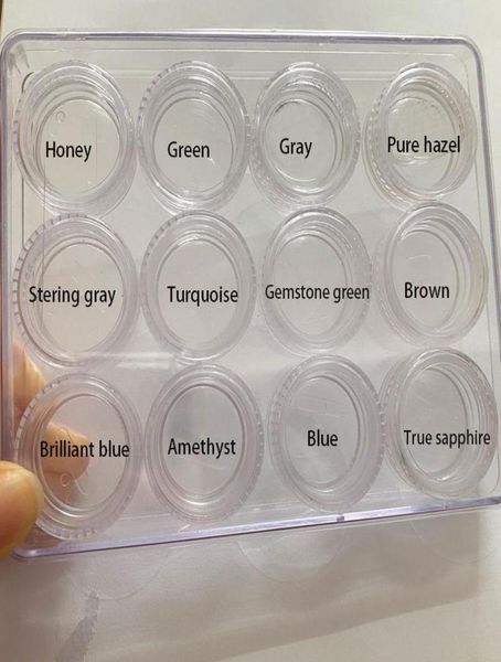 

contacts casecontact lens cases storage setcandisplay 12 color contacts8339206