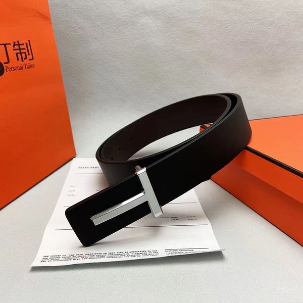 

belts for jeans luxury designer women needle buckle fashion letters plaid print golden tom belt party favors size 100-125cm, Black;brown