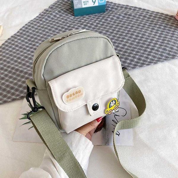 

canvas small bag women's crossbody lightweight shoulder bag new summer small fresh cute girl student mobile bag