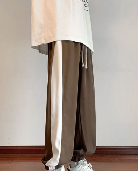 

es2023sential pants & capris luxury brand designer wide leg fashion letter printed straight casual pants with quick drying ice silk leggings, Black;white