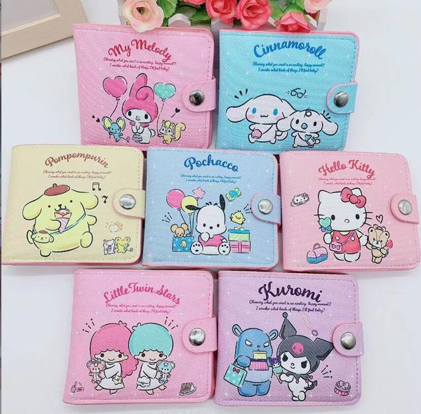 

kawaii pink white melody cinnamo roll pu purse girl cute soft accessories wallet with big capacity