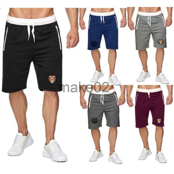 

men's shorts men's summer shorts 2022 cotton casual comfortable black beach shorts men's classic brand clothing tiger head pr, White;black