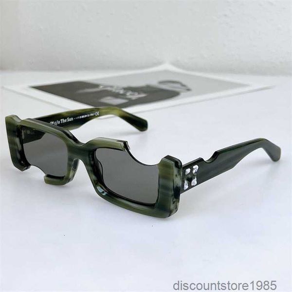 

sunglasses off notched plate small frame white special-shaped ins net red star same53vy, White;black