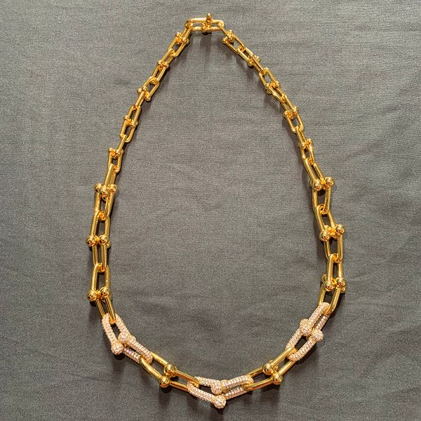 

strands strings brand pure 925 sterling silver jewelry for women long lock neckalce steam punk pendant luck gold full diamond party necklace, Black