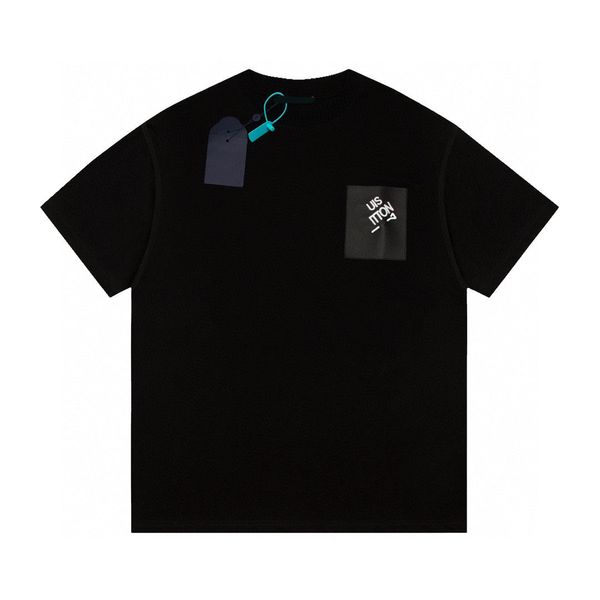 

men's plus tees & polos round neck embroidered and printed polar style summer wear with street pure cotton 21dd, Black;brown