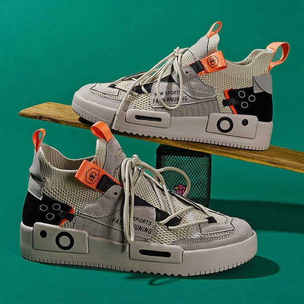 

mens fashion sneakers casual shoes high board shoes breathable sports trainers