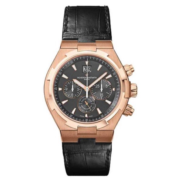 

moissanite luminous wrist watches v c seaovers diamond cal.1120qp series 18k rose gold idz6 iced out bezel gift watch for man vachercon, Slivery;brown
