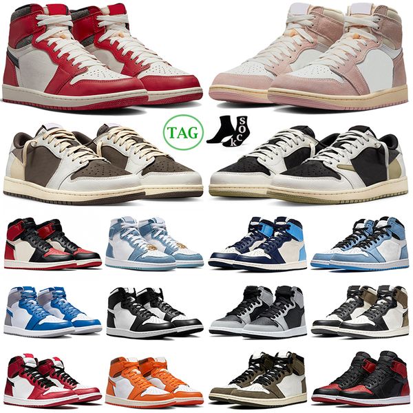 

1 1s basketball shoes dark reverse mocha olive black phantom cactus jack university blue lost and found mens womens sneakers ourdoor sports
