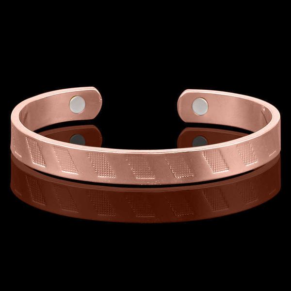 

original designer kaikou carti euro health bracelet rose gold women's copper jewelry magnetic therapy, Black