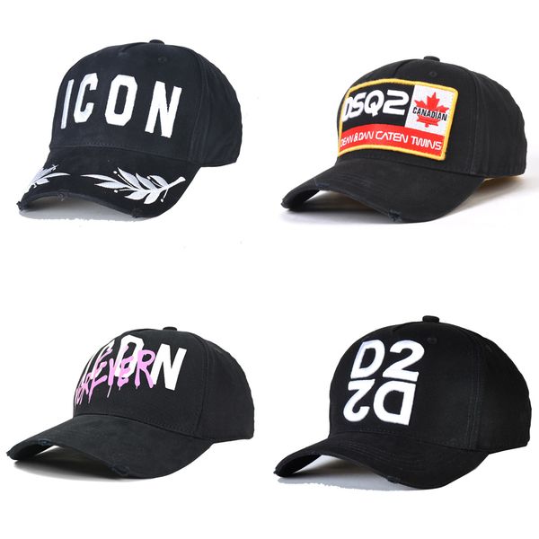 

d2q2 icon logo hats designer hat luxury baseball cap mens women hat fashion peaked cap summer promotion sports leisure sun hat adjustable fi, Blue;gray