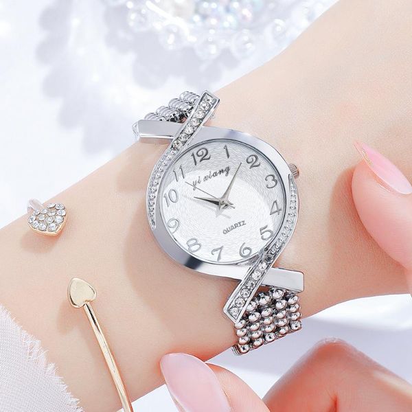 

designer watcheswomens watch rose watches gold bracelet watch quartz -battery fashion watch, Slivery;brown